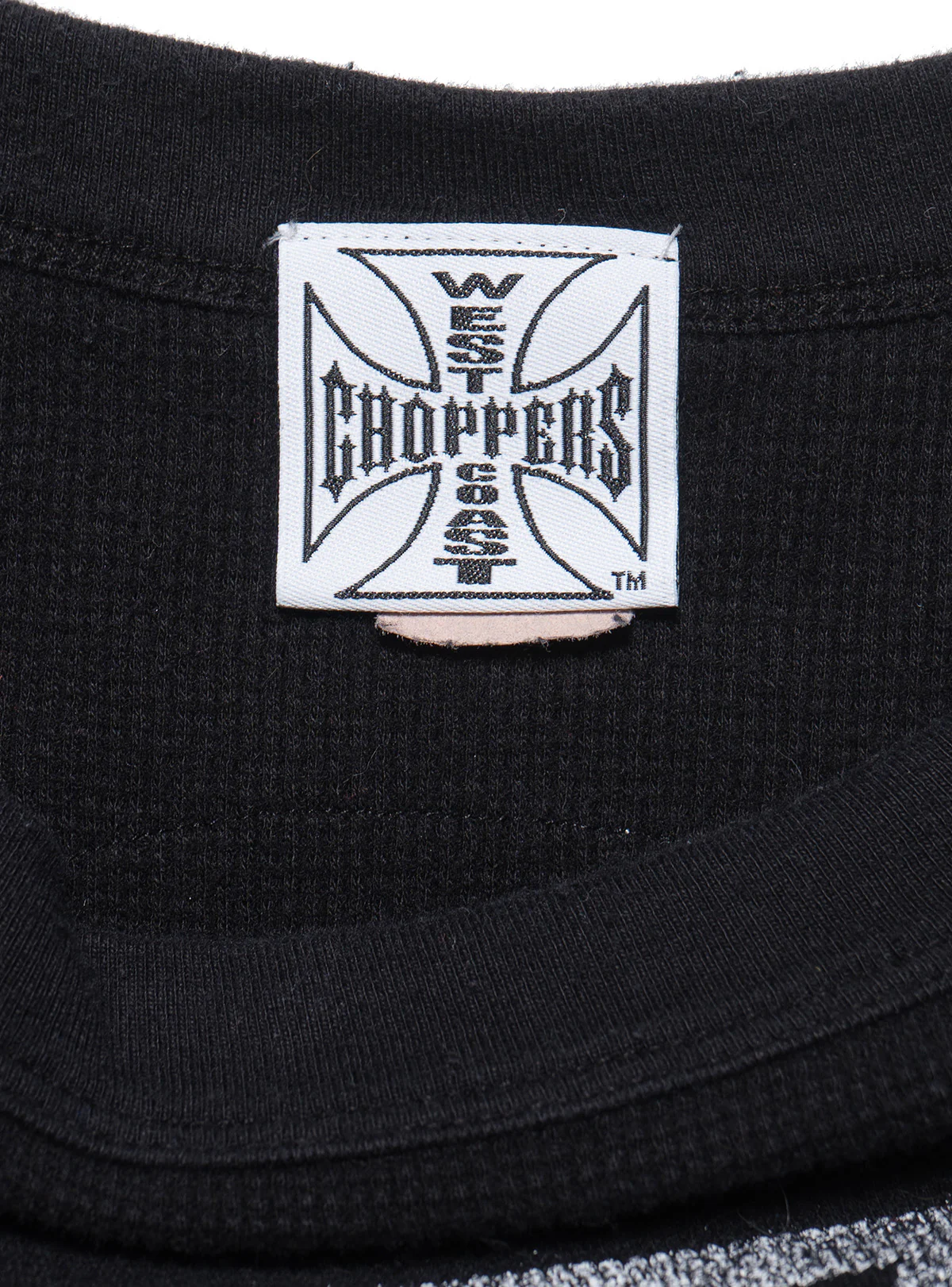 1917-vintage-west-coast-choppers-3-4-sleeve-waffle-top-black-4.webp Vintage West Coast Choppers 3/4 Sleeve Waffle Top Black