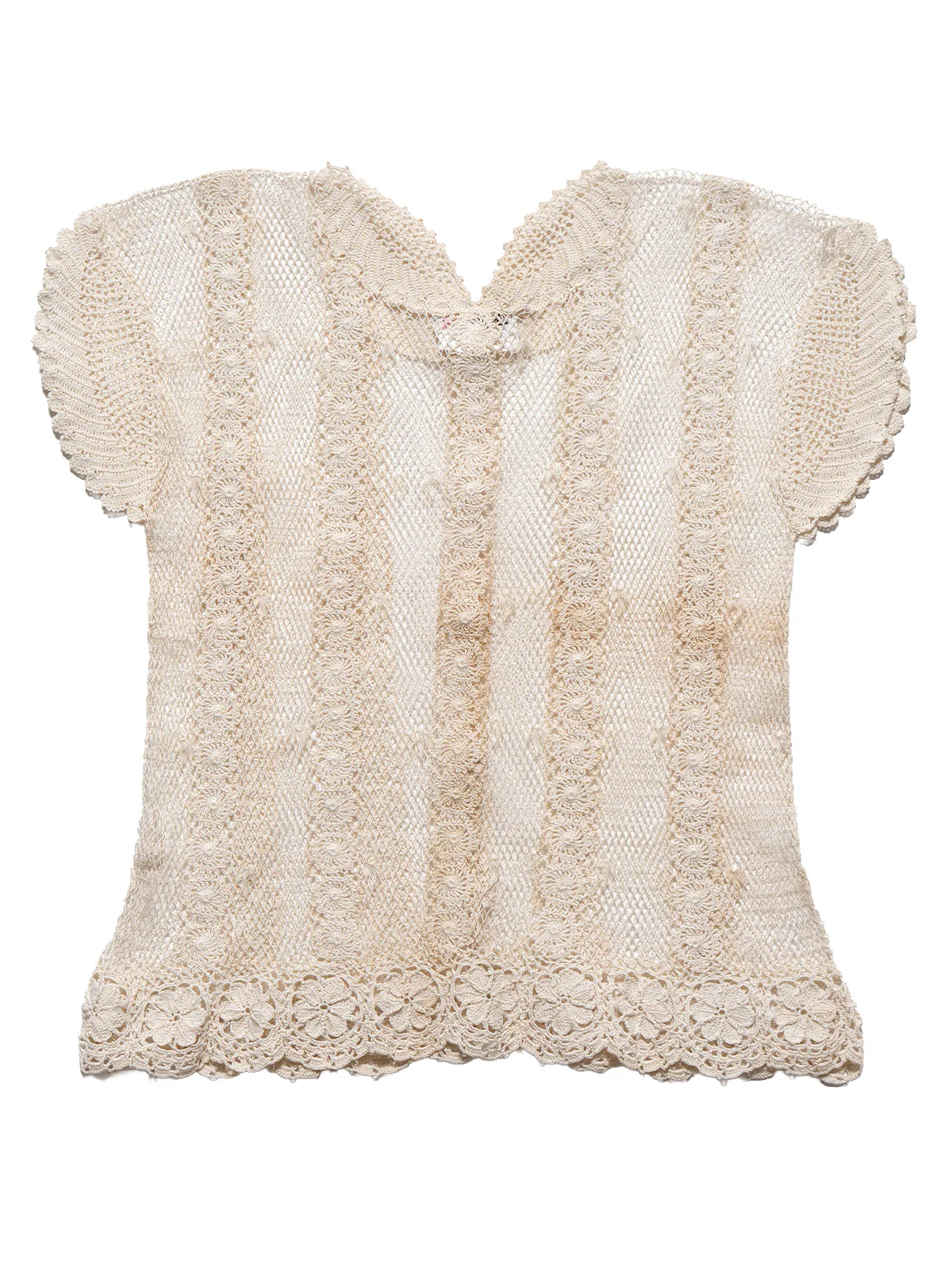 Vintage Crochet Button Up Top