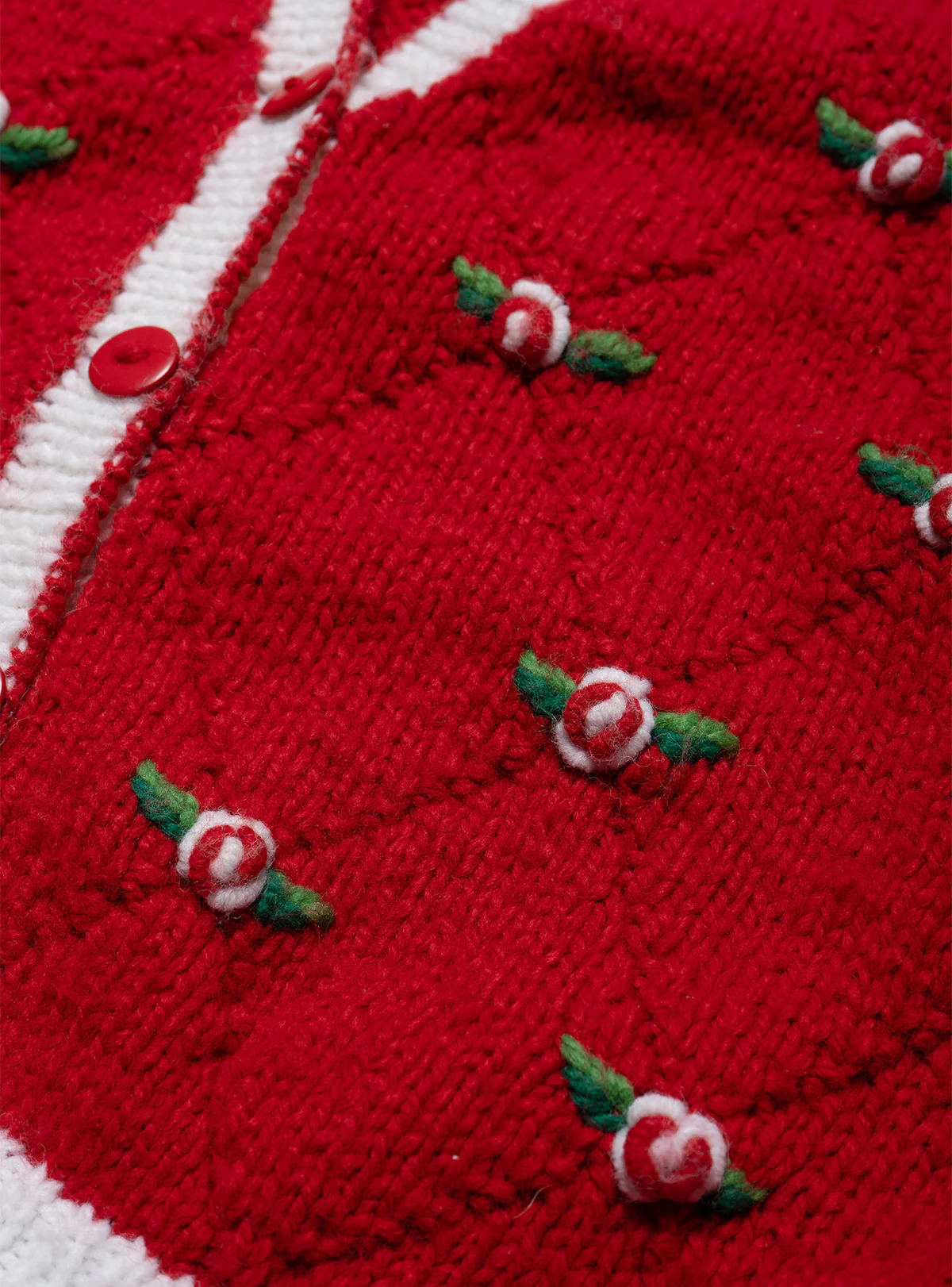 1936-vintage-badge-red-hand-knit-sweater-3.webp Vintage Badge Red Hand Knit Sweater