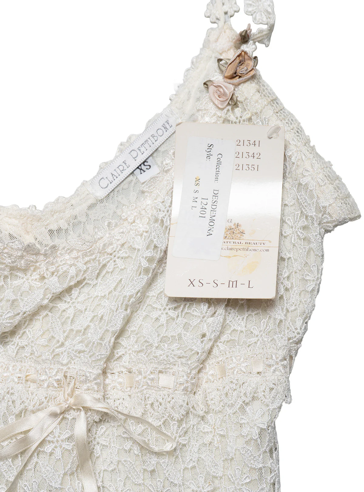 1937-vintage-white-claire-pettibone-lace-camisole-3.webp Vintage White Claire Pettibone Lace Camisole