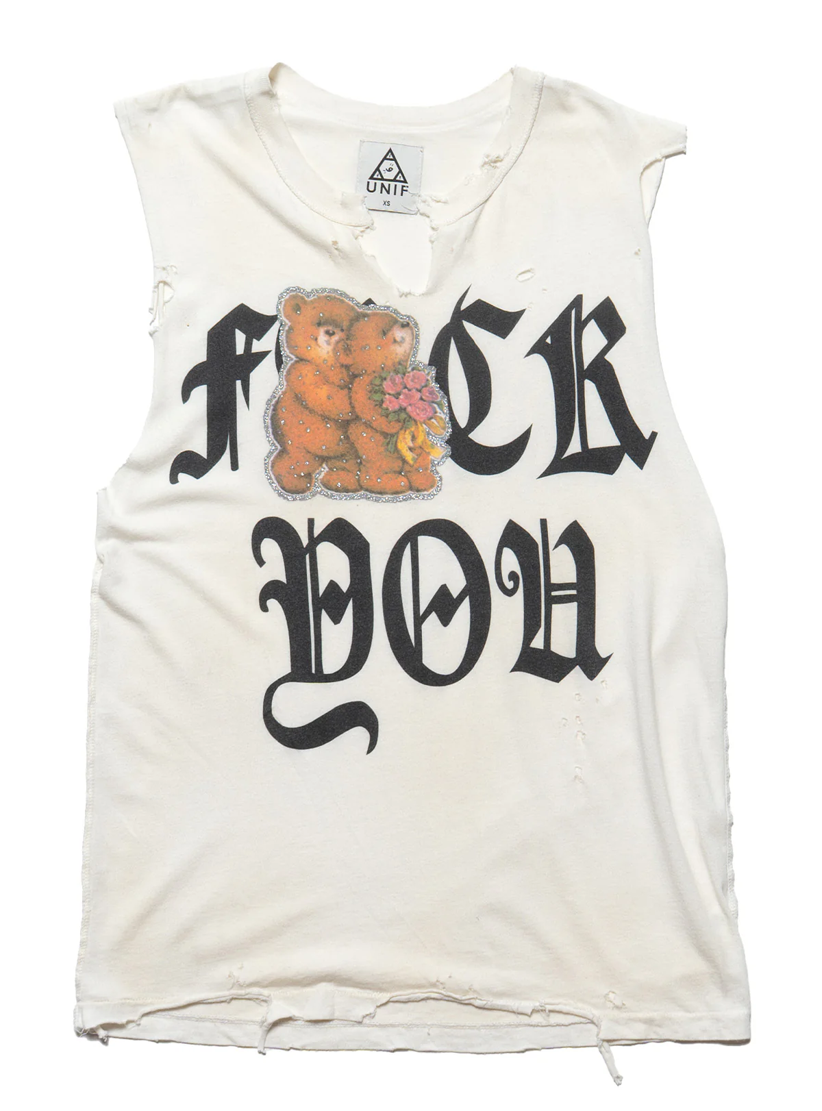 1992-vintage-unif-fuck-you-bears-sleeveless-tee-1.webp Vintage UNIF Fuck You Bears Sleeveless Tee