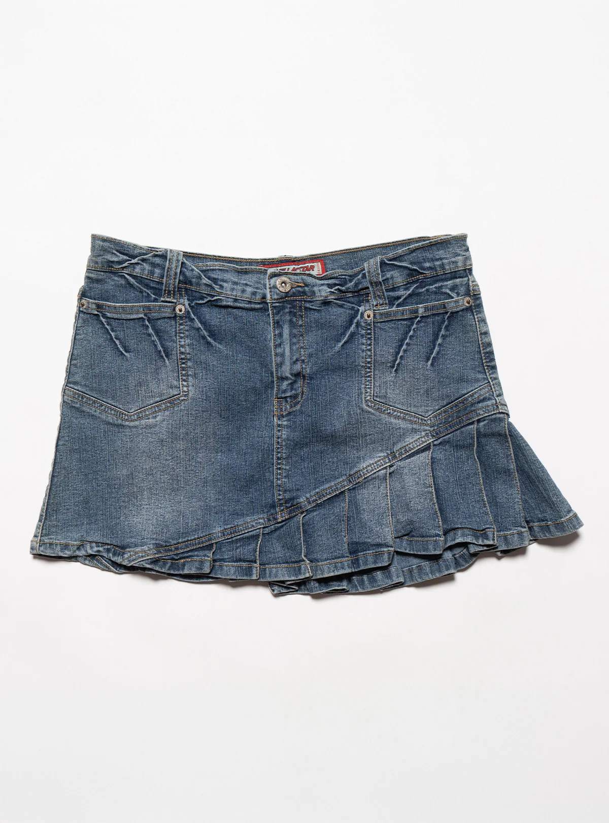 2012-vintage-vanilla-star-denim-pleated-mini-skirt-1.webp Vintage Vanilla Star Denim Pleated Mini Skirt