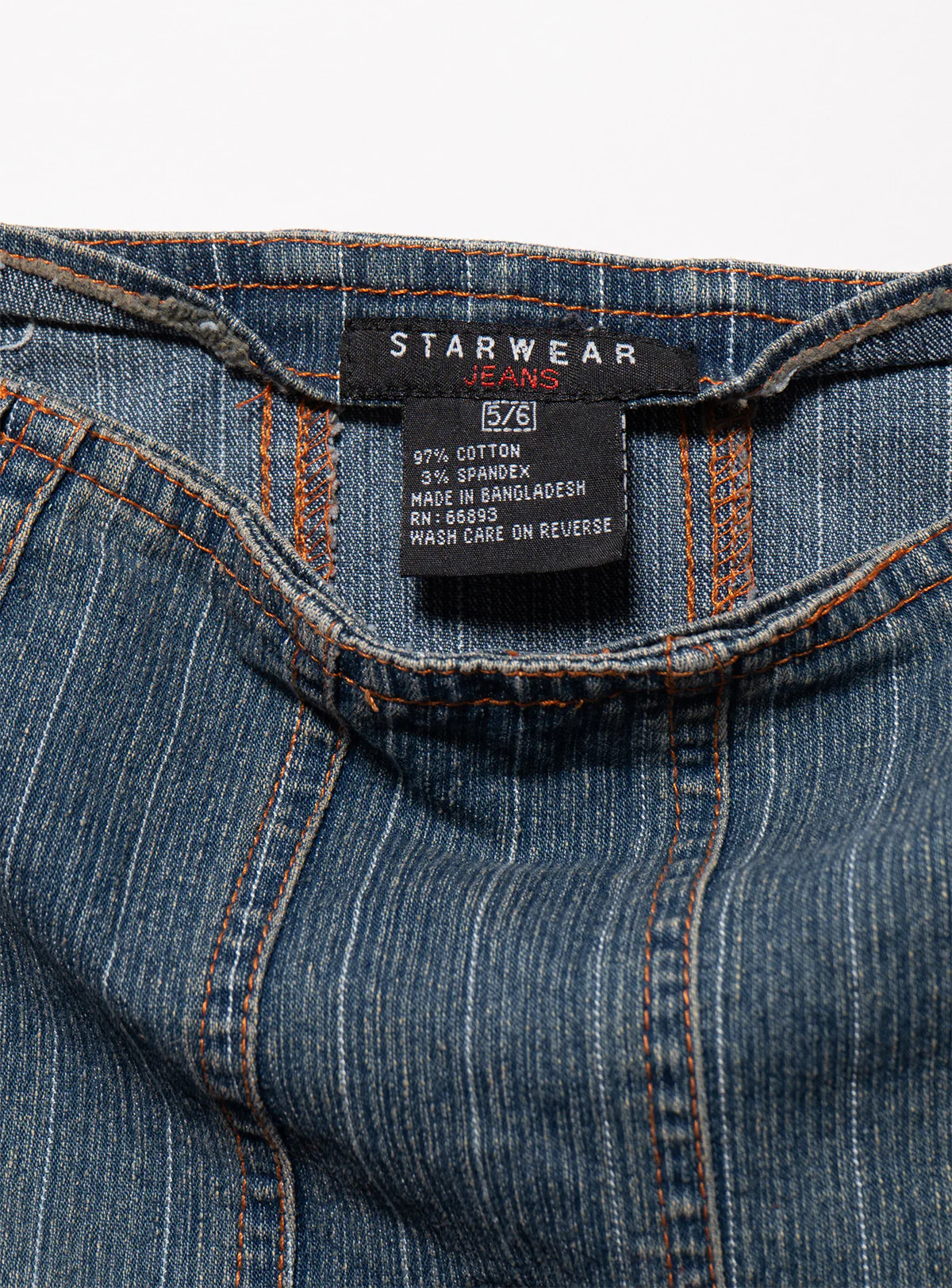 2013-vintage-starwear-y2k-denim-pinstriped-miniskirt-3.webp Vintage Starwear Y2K Denim Pinstriped Miniskirt
