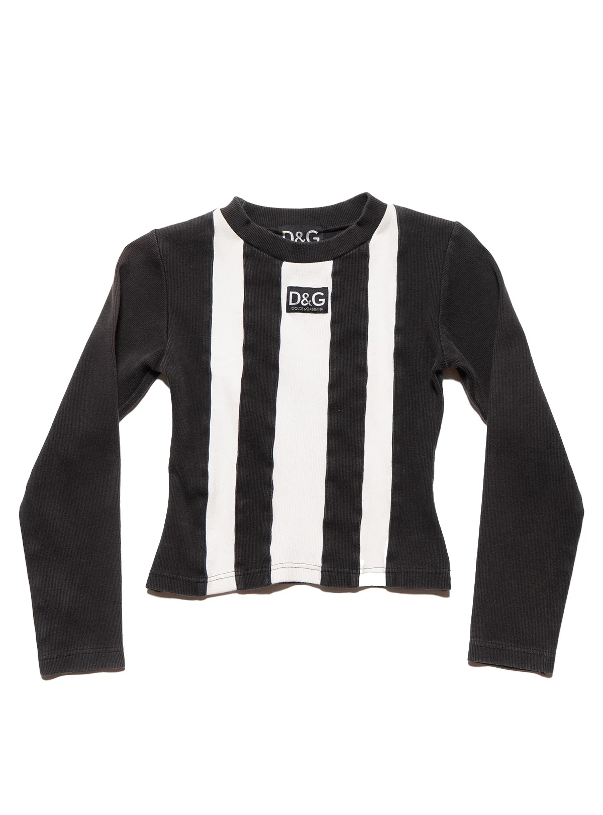 2027-vintage-d-g-black-white-striped-longsleeve-top-1.webp Vintage D&G Black & White Striped Longsleeve Top