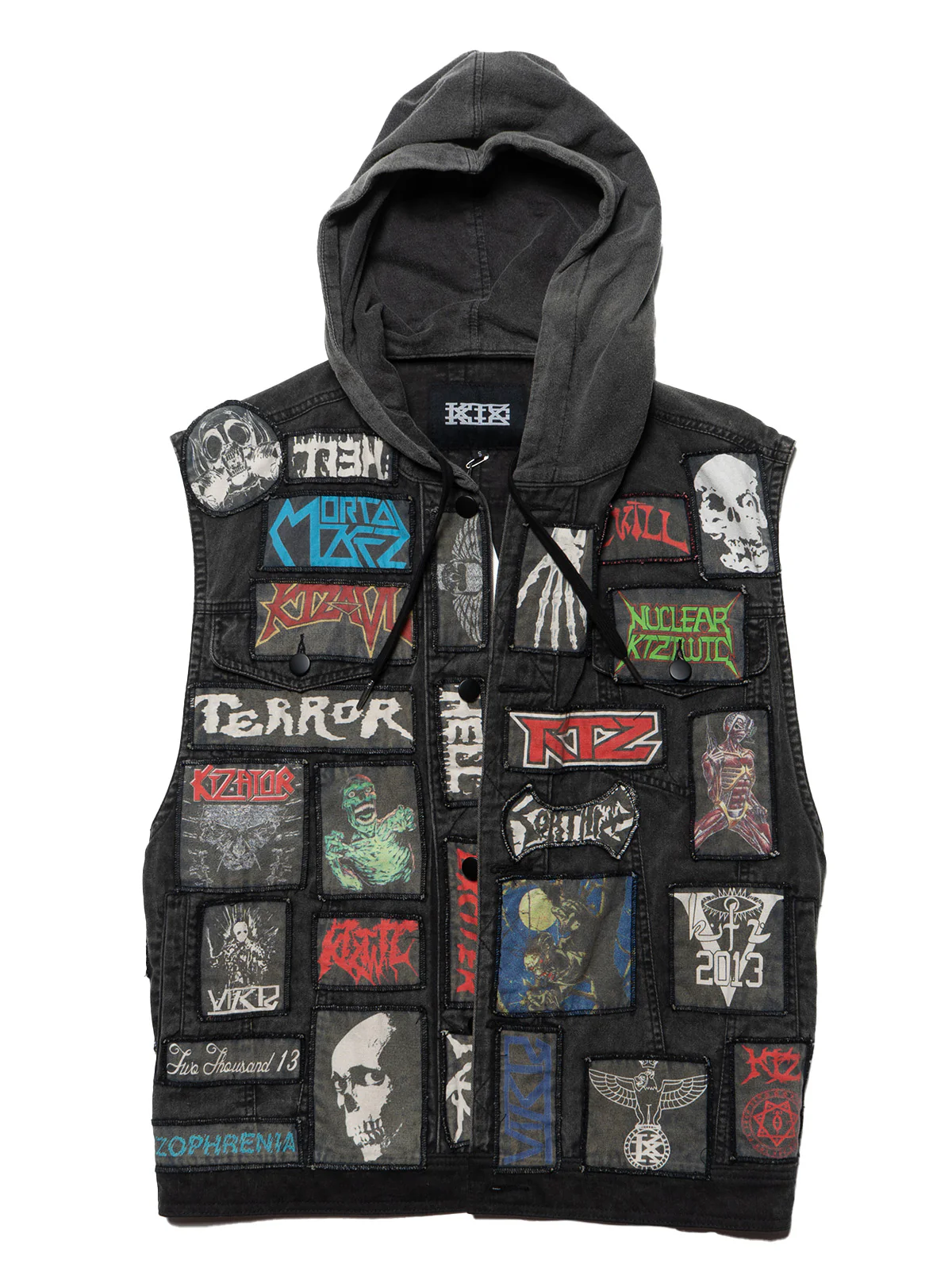 2081-vintage-ktz-crust-denim-vest-with-hood-1.webp Vintage KTZ Crust Denim Vest With Hood